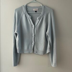Universal Thread Light Blue Button-Front Cardigan Sweater